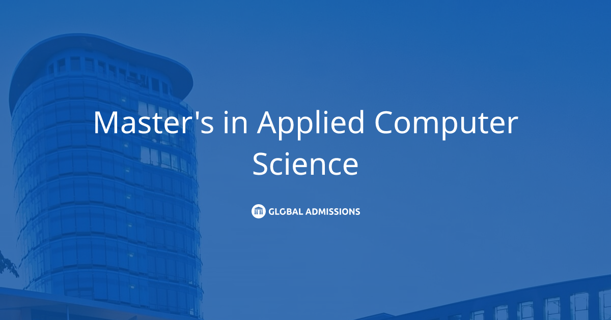 Master's in Applied Computer Science at SRH University of Heidelberg